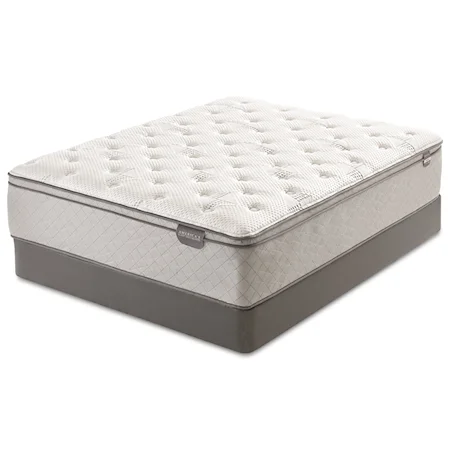 Queen Euro Top Pocketed Coil Mattress and 5" Low Profile Steel Coil Boxspring